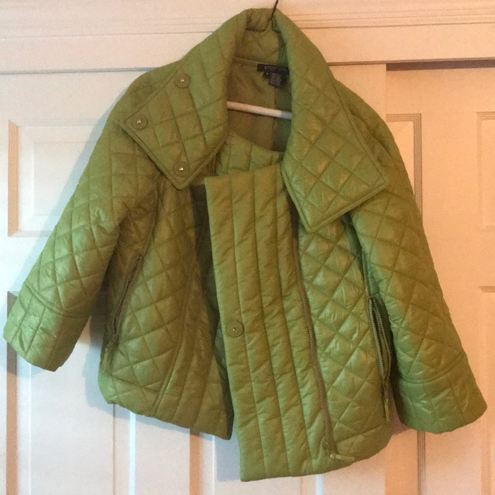 ETCETERA Green Puffy Coat